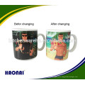 hot water heat sensitive 300ml custom color changing mug